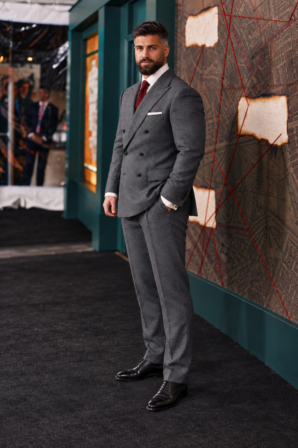 Structured Double-Breasted suit from the MADEU collection