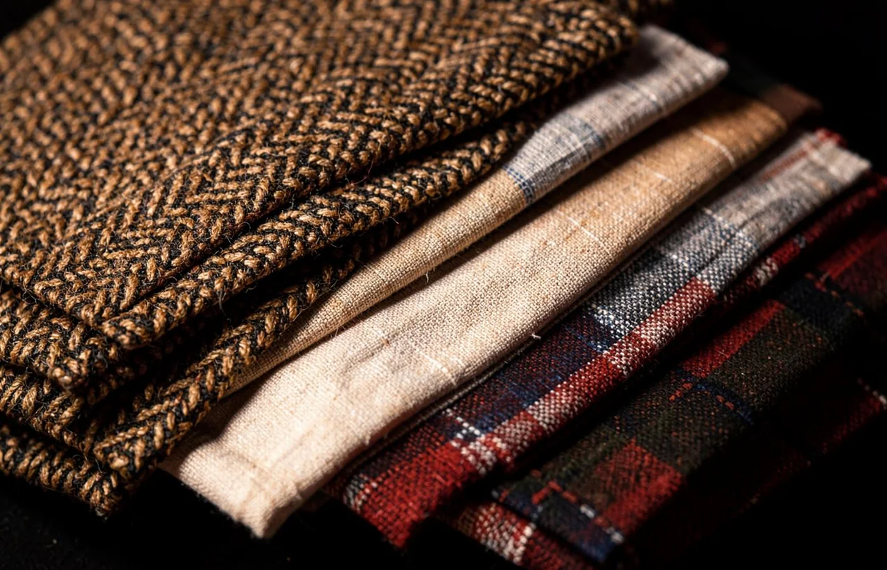 Illustrative selection of textured woven fabrics