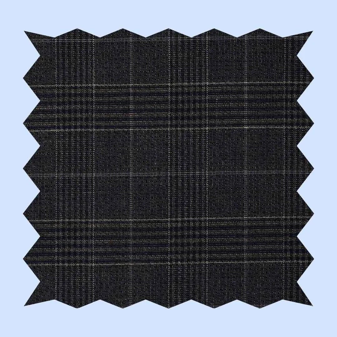Broadway Grey-Blue Check