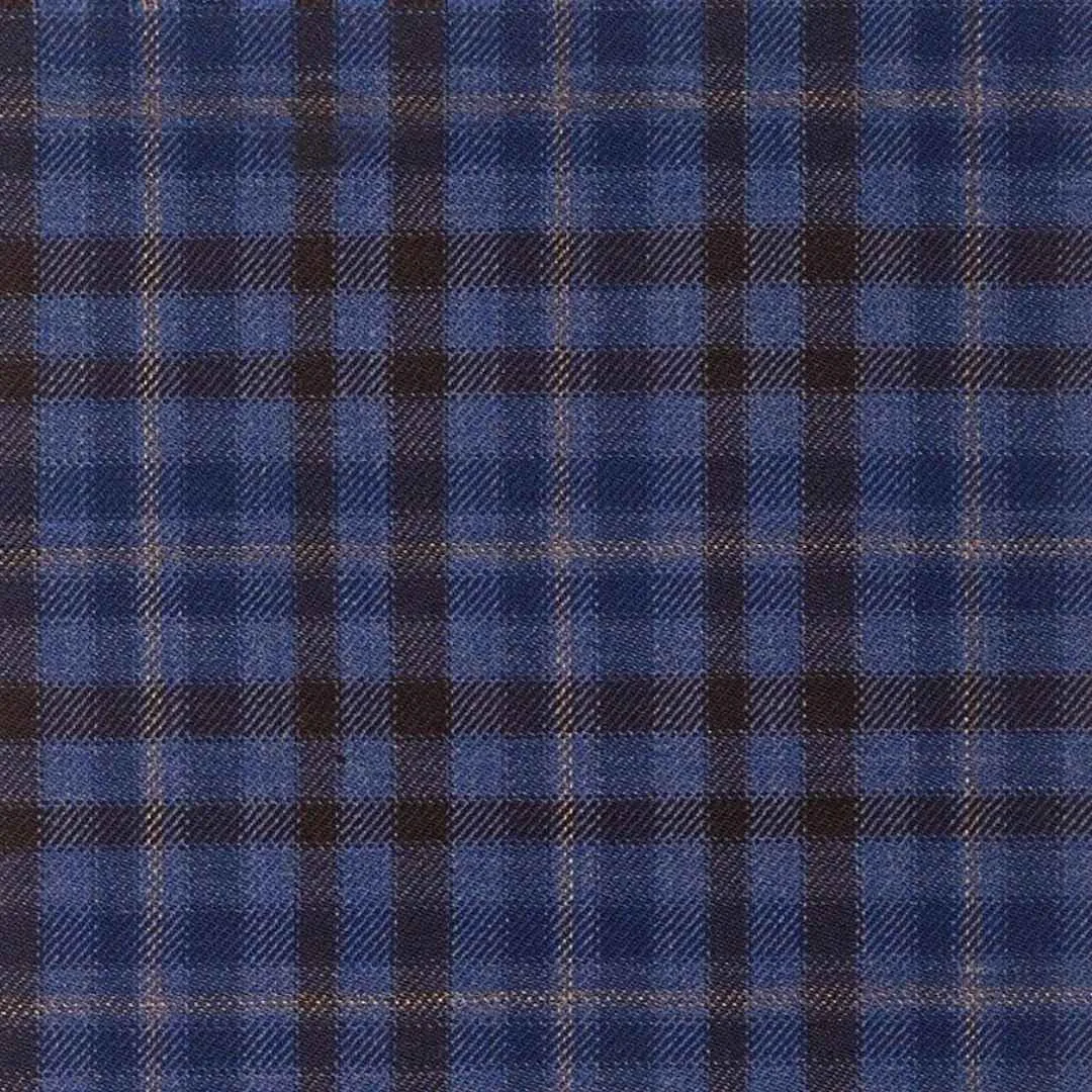 Deep Ocean Blue Check