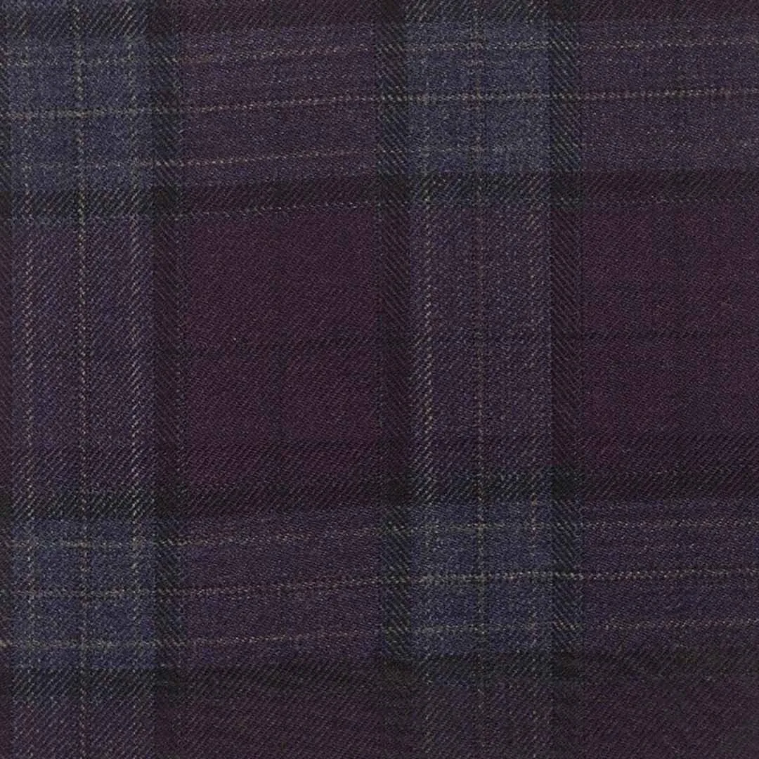 Dark Maroon Check