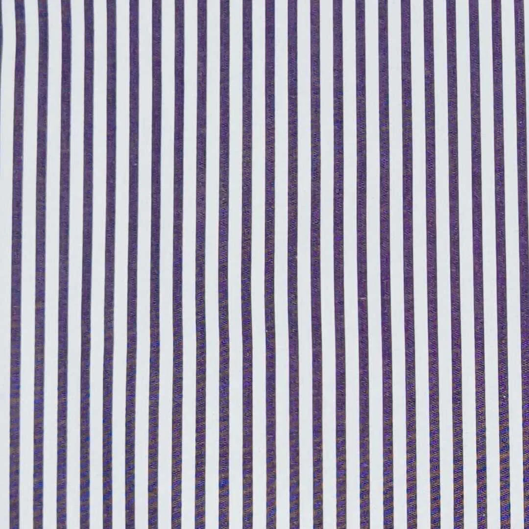 White Ink Blue Pinstripe