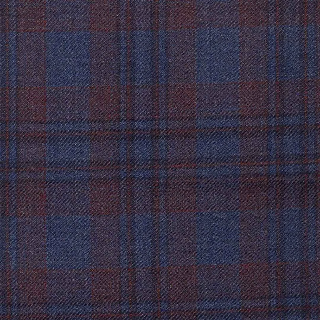 Blue-Maroon Check
