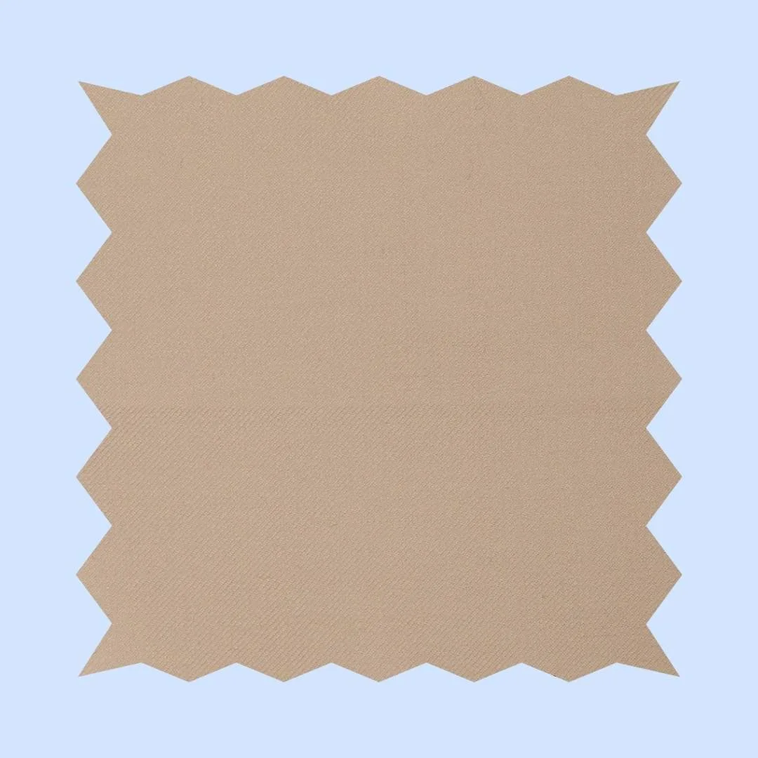 Beige Solid Twill